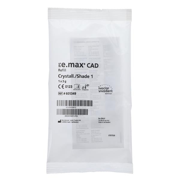 IPS e.max CAD Teinte Crystall 1 Recharge de seringue 3 g 3 g/ch.