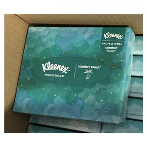 Kleenex Tissu Facial Blanc boîte à cubes 2 épaisseurs Caisse