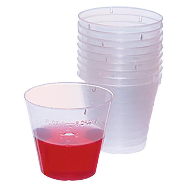 Crosstex Medicine Cup Plastic Clear 1000/Pk