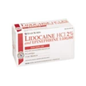 HSI Lidocaïne HCl 2% Épinéphrine 1:100 000 50/boîte