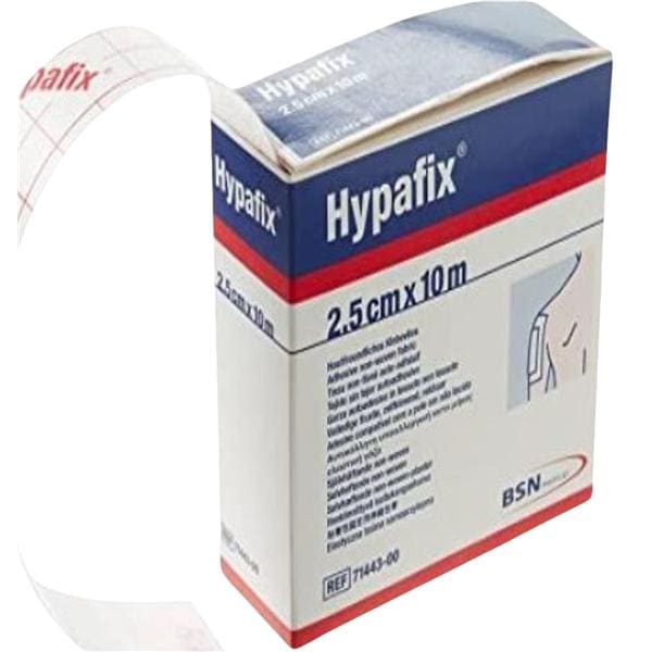 Hypafix Adhesive Fixation Non-Woven Fabric 10mx2.5cm White 1/Bx