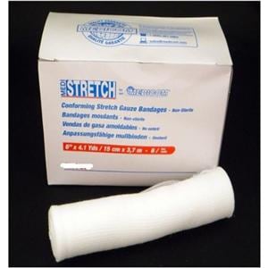 Bandage Medistretch Stretch Gauze 6"x4.1yd Sterile White 12/Pk, 4 BX/CA