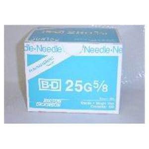 PrecisionGlide Hypodermic Needle 25gx5/8" Blue Conventional 100/Bx