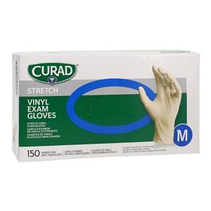 Curad Exam Gloves Medium Cream Non-Sterile