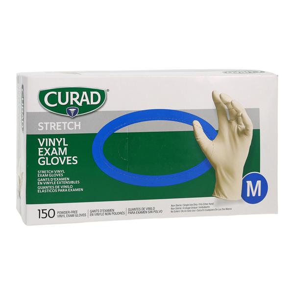 Curad Exam Gloves Medium Cream Non-Sterile