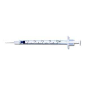 Syringe/Needle TB 0.5cc 27gx1/2" Conventional 100/Bx